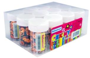 Opakowanie Cekiny 7mm pomarańczowe 12 x 7g