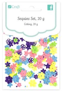 Cekiny kwiatki 20g. Wydawca: Dalprint. Multiszop.pl Opakowanie Cekiny kwiatki 20g