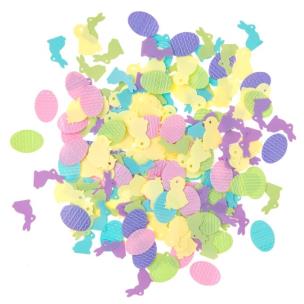 Cekiny pastelowe zestaw do dekoracji  Wielkanocnej. Wydawca: DP CRAFT. Multiszop.pl Opakowanie Cekiny pastelowe zestaw do dekoracji  Wielkanocnej