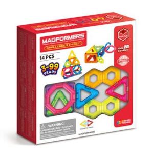 Challenger 14 elementów. Wydawca: MAGFORMERS. Multiszop.pl Opakowanie Challenger 14 elementów