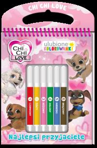 Okładka książki Chi Chi Love. Ulubione kolorowanki. Najlepsi przyjaciele