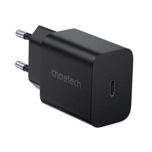 Okładka książki CHOETECH ŁADOWARKA SIECIOWA 1 X USB 20W PD PD5005 BLACK