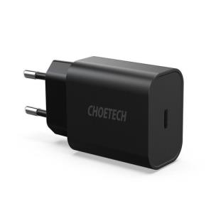 Okładka książki CHOETECH ŁADOWARKA SIECIOWA USB-C PD 3A 18W Q5004 BLACK