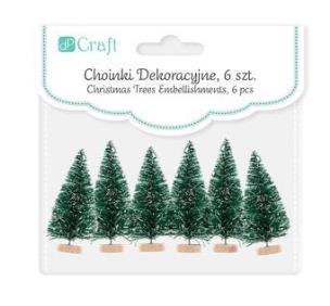 Opakowanie Choinka dekoracyjna zielona 5cm 6szt