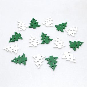 Choinki samoprzylepne z drewna 16szt. Wydawca: Dalprint. Multiszop.pl Opakowanie Choinki samoprzylepne z drewna 16szt