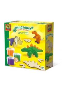 Ciasto masa Drewniane dinozaury. Wydawca: SES Creative. Multiszop.pl Opakowanie Ciasto masa Drewniane dinozaury