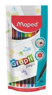 Opakowanie Cienkopis Graph Peps 12 kolorów MAPED