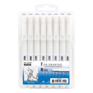 Opakowanie Cienkopis kreślarski 8szt UCHIDA