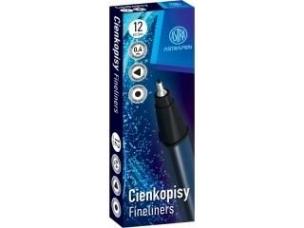 Opakowanie Cienkopis trójkątny czarny (12szt) ASTRA