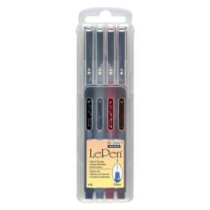 Cienkopisy Le Pen Dark 4 kolory. Wydawca: Marvy. Multiszop.pl Opakowanie Cienkopisy Le Pen Dark 4 kolory