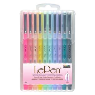 Cienkopisy Le Pen Pastel 10 kolorów. Wydawca: Marvy. Multiszop.pl Opakowanie Cienkopisy Le Pen Pastel 10 kolorów
