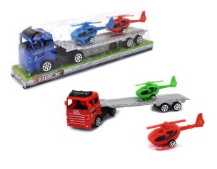 Cieżarówka z lawetą i pojazdami mix. Wydawca: Mattel. Multiszop.pl Opakowanie Cieżarówka z lawetą i pojazdami mix