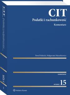 Okładka książki CIT. Komentarz. Podatki i rachunkowość