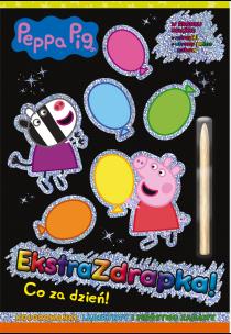Co za dzień! Świnka Peppa. Ekstrazdrapka. Autor: Opracowanie zbiorowe. Multiszop.pl Okładka książki Co za dzień! Świnka Peppa. Ekstrazdrapka