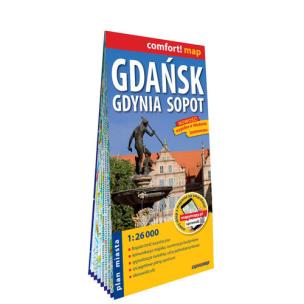 Okładka książki Comfort! map Gdańsk Gdynia Sopott plan miasta