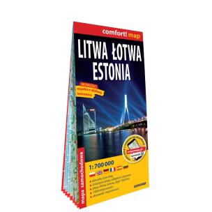 Okładka książki Comfort! map Litwa, Łotwa, Estonia 1:700 000 mapa