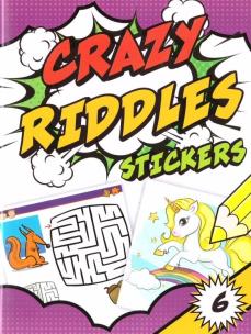 Okładka książki Crazy riddles z naklejkami 6