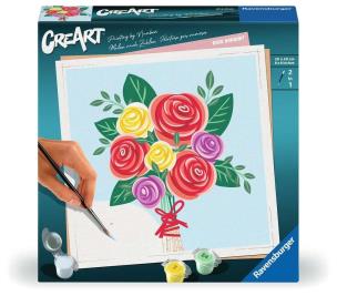 CreArt: Bukiet Róż. Wydawca: Ravensburger. Multiszop.pl Opakowanie CreArt: Bukiet Róż