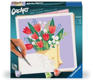 CreArt: Bukiet Tulipanów. Wydawca: Ravensburger. Multiszop.pl Opakowanie CreArt: Bukiet Tulipanów