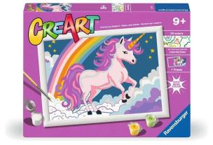 CreArt dla dzieci: Różowy Neon - Jednorożec. Wydawca: Ravensburger. Multiszop.pl Opakowanie CreArt dla dzieci: Różowy Neon - Jednorożec