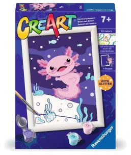 CreArt dla dzieci: Wild Animals Aksolotl. Wydawca: Ravensburger. Multiszop.pl Opakowanie CreArt dla dzieci: Wild Animals Aksolotl