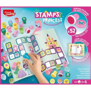 Creativ Kolorowe Stempelki Świat Księżniczek. Wydawca: Maped. Multiszop.pl Opakowanie Creativ Kolorowe Stempelki Świat Księżniczek