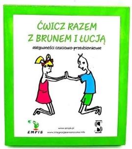 Ćwicz razem z Brunem i Łucją. Aktywności czuciowo-. Autor: Marta Wiśniewska. Multiszop.pl Okładka książki Ćwicz razem z Brunem i Łucją. Aktywności czuciowo-