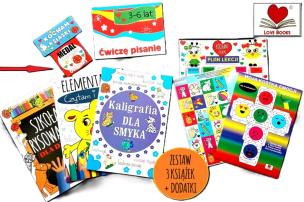 Ćwiczę pisanie 3-6 lat. Zestaw 3 książek z dodatka. Autor: Wileńska Agnieszka. Multiszop.pl Okładka książki Ćwiczę pisanie 3-6 lat. Zestaw 3 książek z dodatka