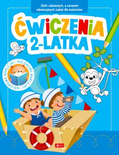 Ćwiczenia 2-latka z naklejkami. Autor:   Praca zbiorowa. Multiszop.pl Okładka książki Ćwiczenia 2-latka z naklejkami