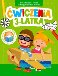Ćwiczenia 3-latka z naklejkami. Autor:   Praca zbiorowa. Multiszop.pl Okładka książki Ćwiczenia 3-latka z naklejkami