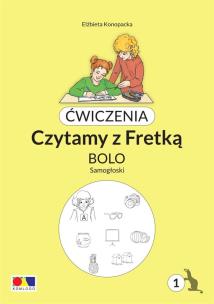 Ćwiczenia. Czytamy z Fretką. Bolo cz.1 Samogłoski. Autor: Elżbieta Konopacka. Multiszop.pl Okładka książki Ćwiczenia. Czytamy z Fretką. Bolo cz.1 Samogłoski