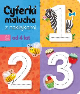Cyferki malucha z naklejkami. Od 4 lat. Autor: Bator Agnieszka. Multiszop.pl Okładka książki Cyferki malucha z naklejkami. Od 4 lat