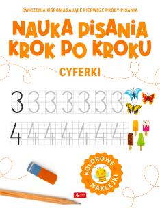 Cyferki. Nauka pisania krok po kroku. Autor: Opracowanie zbiorowe. Multiszop.pl Okładka książki Cyferki. Nauka pisania krok po kroku