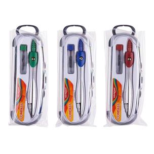 Opakowanie Cyrkiel metalowy z grafitami w etui MIX