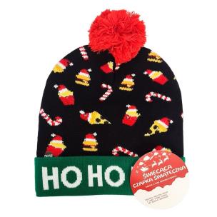 Opakowanie Czapka chłopięca LED. Ho, ho, ho