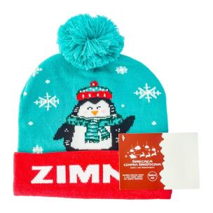 Opakowanie Czapka LED. Zimno