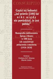 Okładka książki Części tej ludności „już prawie [200] lat nikt nigdy nie powiedział, że jest polską”
