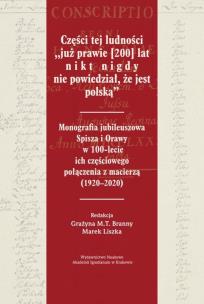 Okładka książki Części tej ludności „już prawie [200] lat nikt nigdy nie powiedział, że jest polską”
