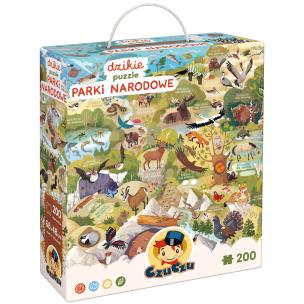 CzuCzu Dzikie puzzle Parki narodowe 6+. Wydawca: Bright Junior Media. Multiszop.pl Opakowanie CzuCzu Dzikie puzzle Parki narodowe 6+