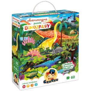 Opakowanie CzuCzu Obserwacyjne puzzle Dinozaury 4+