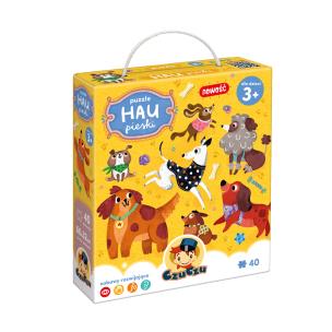 CzuCzu Puzzle Hau Pieski 3+. Wydawca: Bright Junior Media. Multiszop.pl Opakowanie CzuCzu Puzzle Hau Pieski 3+