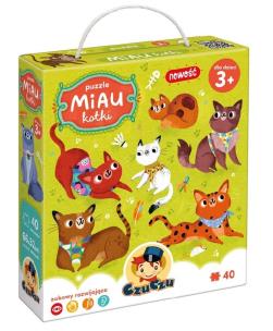 CzuCzu Puzzle Miau Kotki 3+. Wydawca: Bright Junior Media. Multiszop.pl Opakowanie CzuCzu Puzzle Miau Kotki 3+