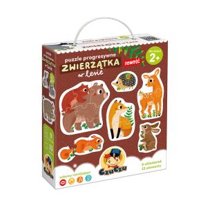 Opakowanie CzuCzu Puzzle progresywne Zwierzątka w lesie