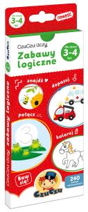 CzuCzu Uczy Zabawy logiczne dla dzieci od 3-4. Autor: Opracowanie zbiorowe. Multiszop.pl Okładka książki CzuCzu Uczy Zabawy logiczne dla dzieci od 3-4