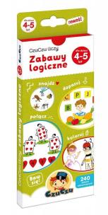 CzuCzu Uczy Zabawy logiczne dla dzieci od 4-5. Autor: Opracowanie zbiorowe. Multiszop.pl Okładka książki CzuCzu Uczy Zabawy logiczne dla dzieci od 4-5