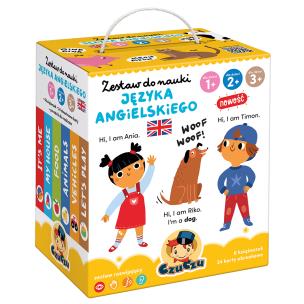 Okładka książki CzuCzu Zestaw do nauki języka angielskiego dla dzieci 1, 2, 3