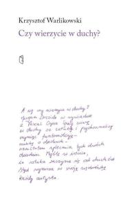 Okładka książki Czy wierzycie w duchy?