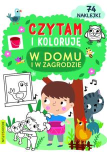 Okładka książki Czytam i koloruję. W domu i w zagrodzie