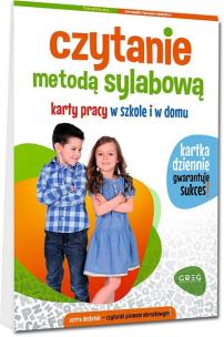 Czytanie metodą sylabową. Karty pracy w szkole.... Autor: Alicja Karczmarska-Strzebońsk. Multiszop.pl Okładka książki Czytanie metodą sylabową. Karty pracy w szkole...
