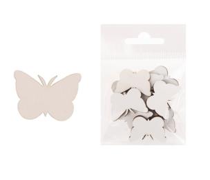 Dekoracja drewniana 12szt Motyl duży. Wydawca: CRESCO. Multiszop.pl Opakowanie Dekoracja drewniana 12szt Motyl duży